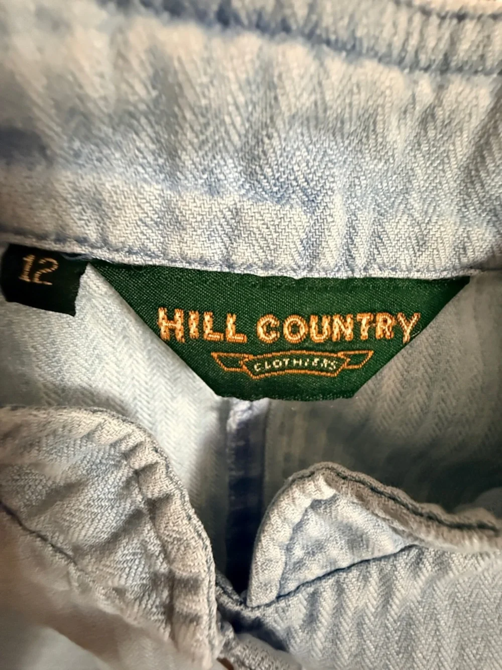 Vintage Hill Country Clothiers sleeveless denim vest Women’s size 12 |